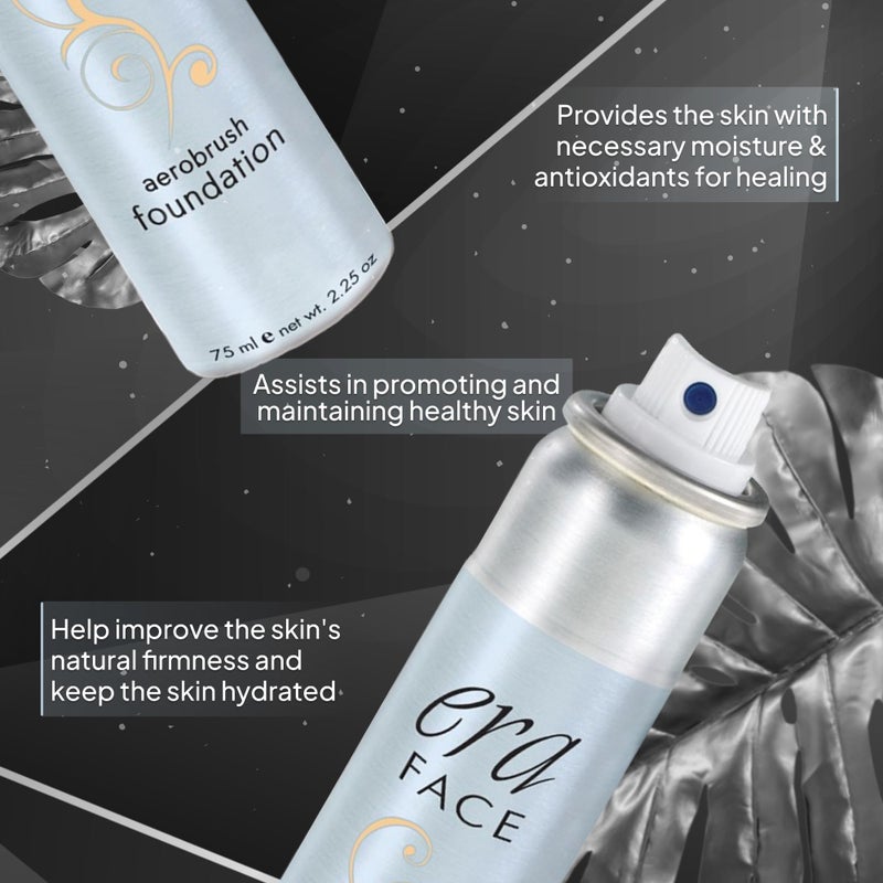 ERA Beauty ERA Face spray makeup (Y5 Wheat, 2.25 oz) - airbrush foundation, everyday, buildable, professional spray on cosmetics by Era Beauty - Image 4