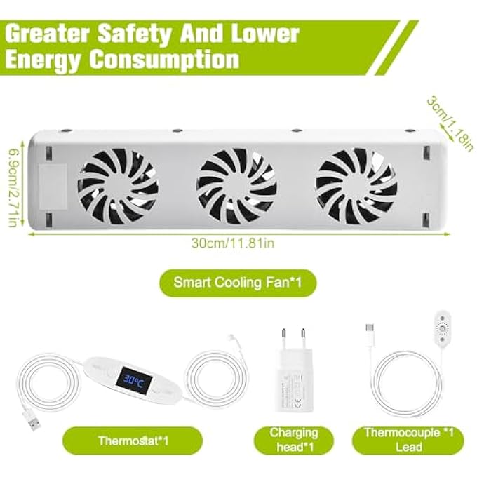 RADIATOR FAN, RADIATOR FANS WITH 3 UPGRADED FANS, RADIATOR FANS HEATING, HEATING AND ENERGY SAVING - Image 3