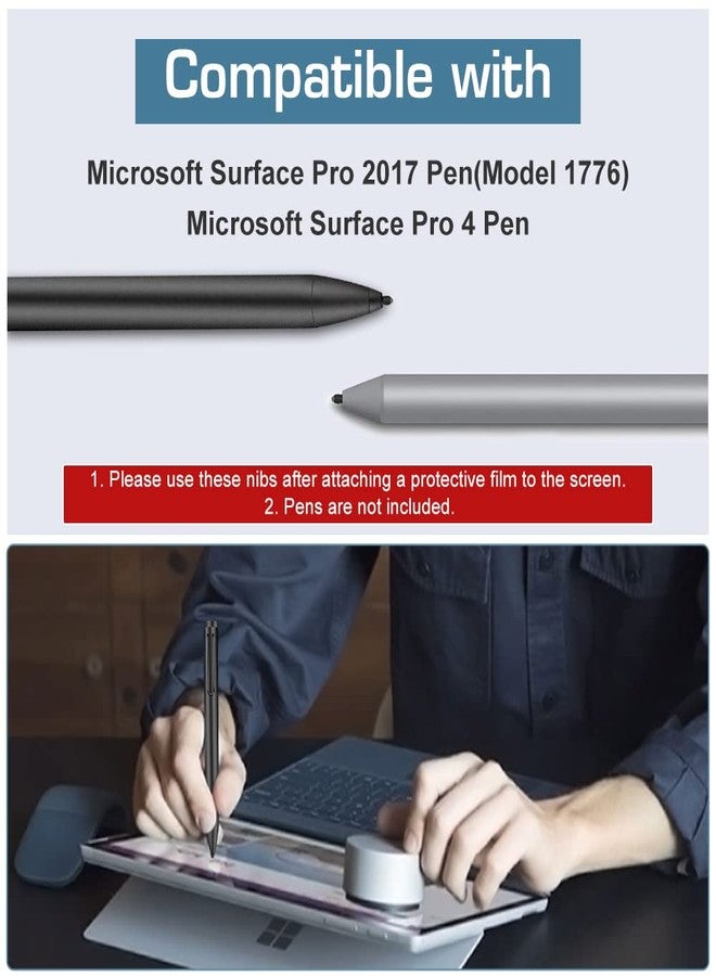 Moko Pen Tip Compatible with Surface Pen, Pack of 5 HB Original Pen Tips, Stylus Pen Tips, Replacement Tip, Stylus Pen Compatible with Surface Pro 2017 Pen (Model 1776) / Surface Pro 4 Pen - Image 2
