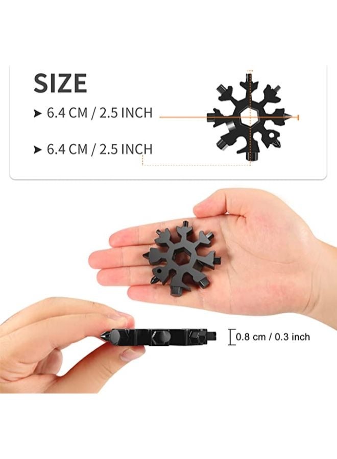 18-in-1 Snowflake Multi Tool Stainless Portable Steel Multi-Tool for Outdoor Travel Camping Adventure Daily Tool  - Image 2