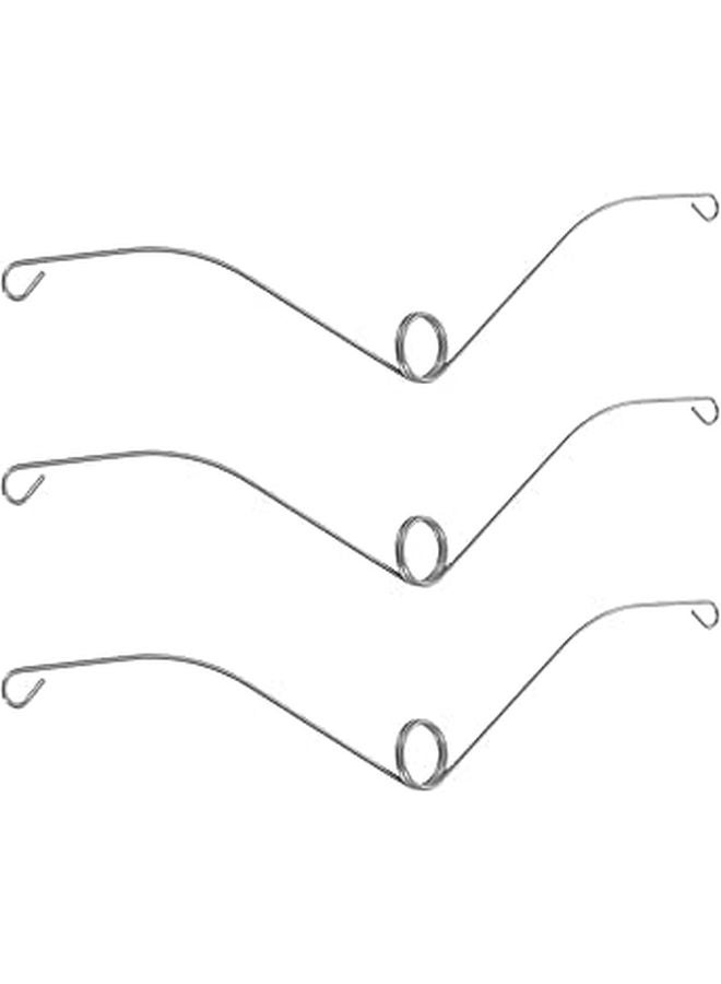 3Pcs Metal Torsion Spring Clips Replacement For Recessed Bathroom Vent Ceiling Fan Cover Repair - Image 1