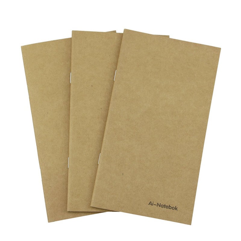 ai-natebok Dot Grid Notebook/Journal Inserts - Refill for Travelers Notebook by ai-natebok - 7.4 X 4 Inch - Set of 3-240 Pages - Image 1