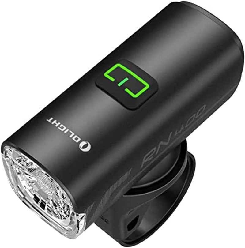 OLIGHT RN 400 LED Bike Lights, 400 Lumens USB Type-C Rechargeable Front Light, IPX7 Waterproof Bicycle Headlight for Road Urban Cyclists Black - Image 1