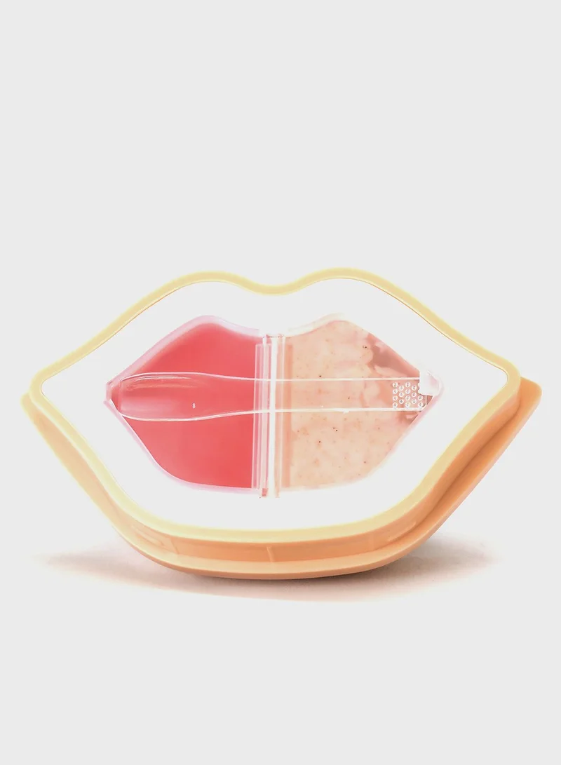 KOCOSTAR Peach Duoduo Lip Scrub & Lip Oil In Cream