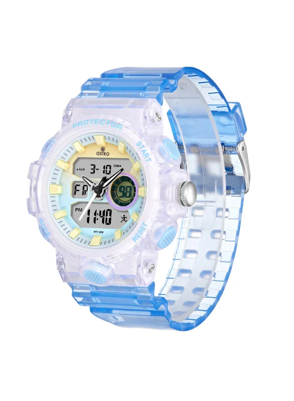 ASTRO Astro A24802-PPLL Kids Analog-Digital Display Watch & Polyurethane Strap Light Blue