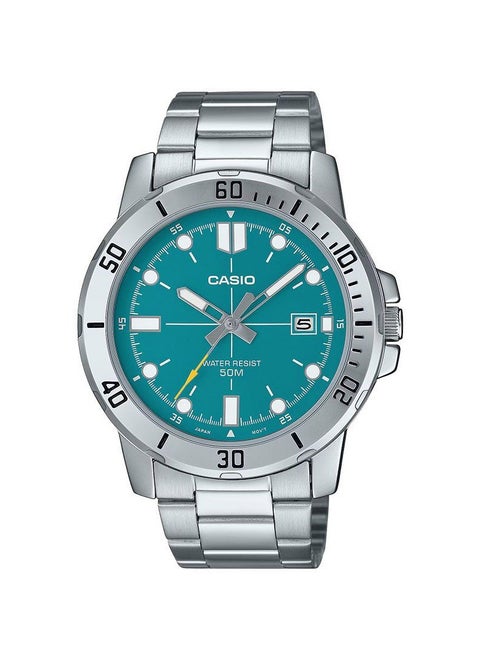 Quartz Analog Stainless Steel Men's Watch MTP-VD01D-3E2
