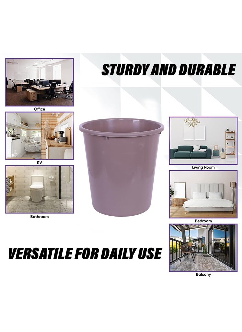 Urbane Home Urbane Home Dustbin Open Dustbin Plastic Garbage Dustbin Dustbin For Kitchen Dustbin For Bathroom Office Dustbin Plain Sada Dustbin 10 LTR Pack of 3 Multi  - Image 5