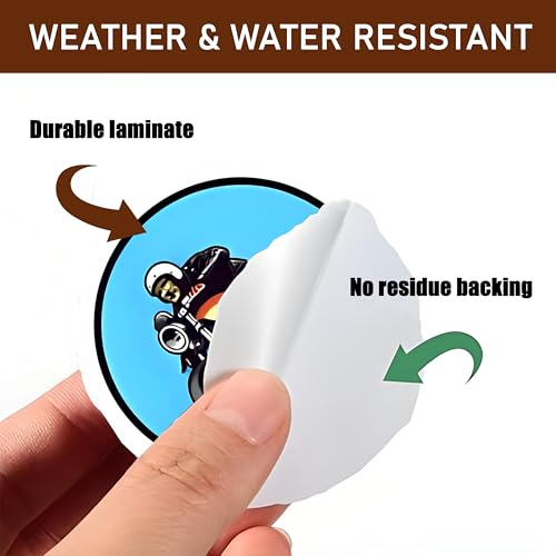 True Flair Waterproof Pack of 64 Helmet Laptop Vinyl Self-Adhesive Sticker for Adults, Multicolor Stickers for Bike, Racking, Laptop, Journal, Guitar, Mobile - Residue Free - Image 5