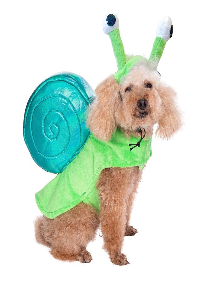 موغوكو أزياء تنكرية مضحكة للكلاب والقطط والحلزون من موغوكو، فستان تنكري للحيوانات الأليفة للهالوين والكريسماس، زي حلزون أخضر رائع للحيوانات الأليفة (مقاس كبير) - Image 1