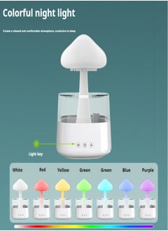KEVIN Rain Cloud Humidifier Water Drip, Rain Cloud Diffuser, Mushroom Diffuser, Cloud Humidifier Rain Drop for Sleeping  - Image 4