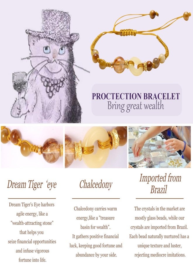 Pet Lovers Crystal Bracelets for Dog/Cat Mom & Dad - Adjustable Stackable Natural Gemstone Christmas Gift - Image 4