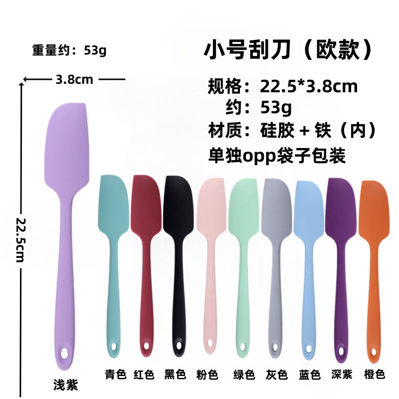 Silicone Scraper Baking One-Piece Large Silicone Cream Spatula Nougat Cake Scraper Set Combination - Image 1