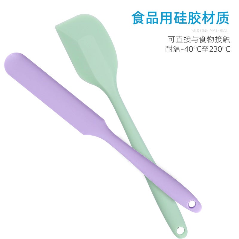 Silicone Scraper Baking One-Piece Large Silicone Cream Spatula Nougat Cake Scraper Set Combination - Image 4