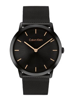 CALVIN KLEIN ساعة يد ستانلس ستيل بعقارب دائرية الشكل للجنسين 25300002 - 37.5 ملم  - Image 1