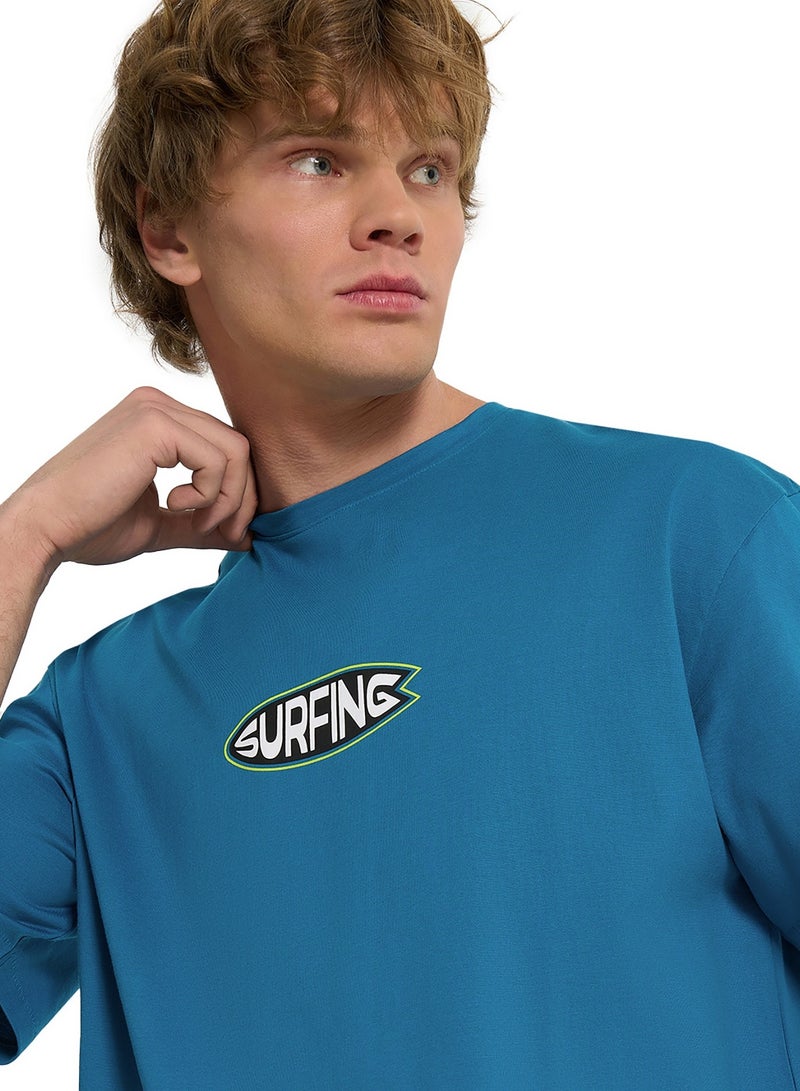 Termit Men's Marine Supreme T-shirt Termit, High-Quality Cotton, Loose Fit, Breathable Fabric, Stylish and Comfortable for Skating and Urban Adventures  - Image 1