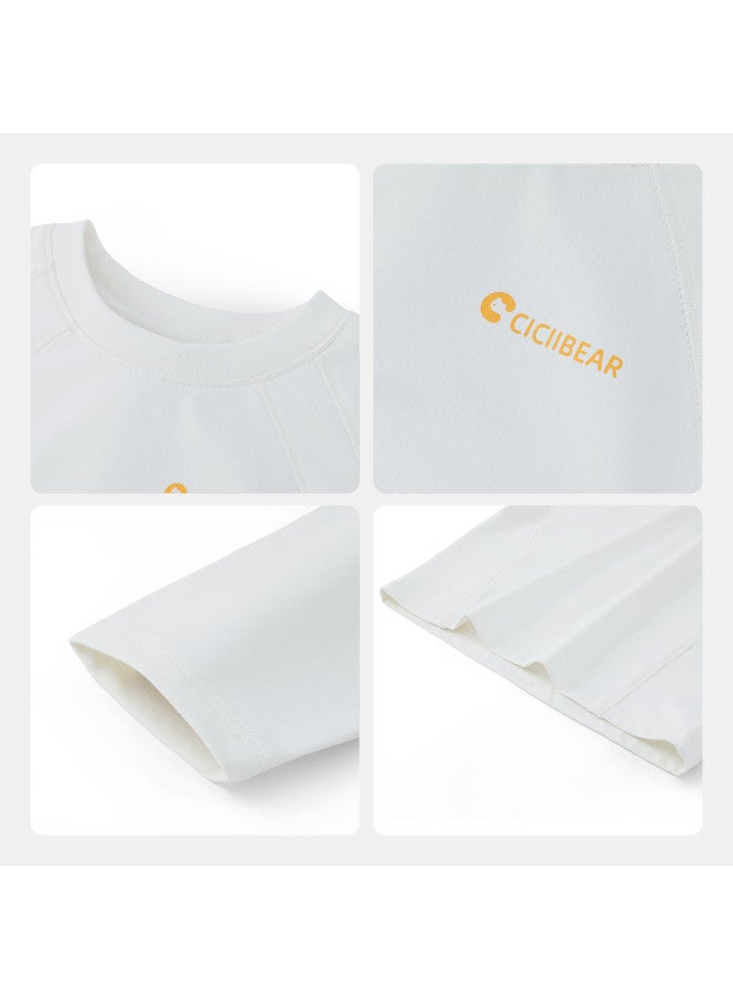 Moisture-wicking & Quick-drying] Baby T-shirt Long Sleeve Fleece Winter Boys Base Layer Children's Half-turtle Neck Casual Wear Girls - Image 5