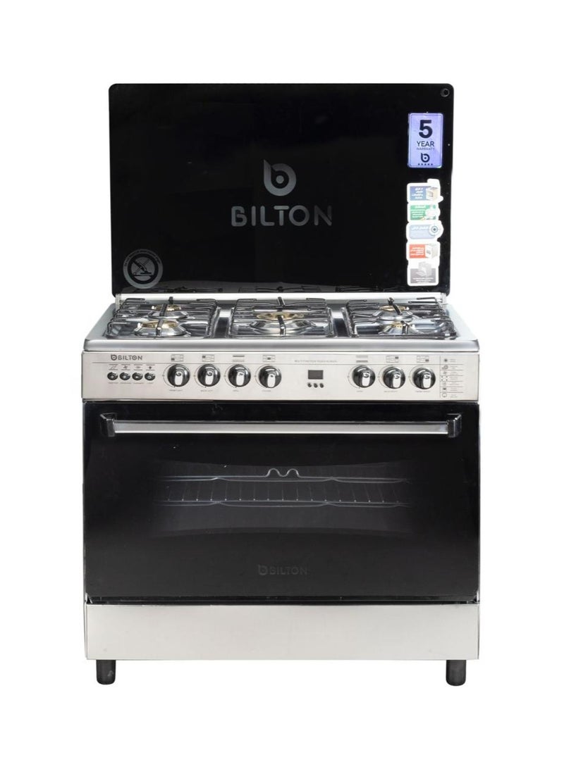 Bilton بيلتون بوتاجاز 5 شعله 60 × 80 استانلس كامل اشعال ذاتي - لمبه - شوايه - Image 5