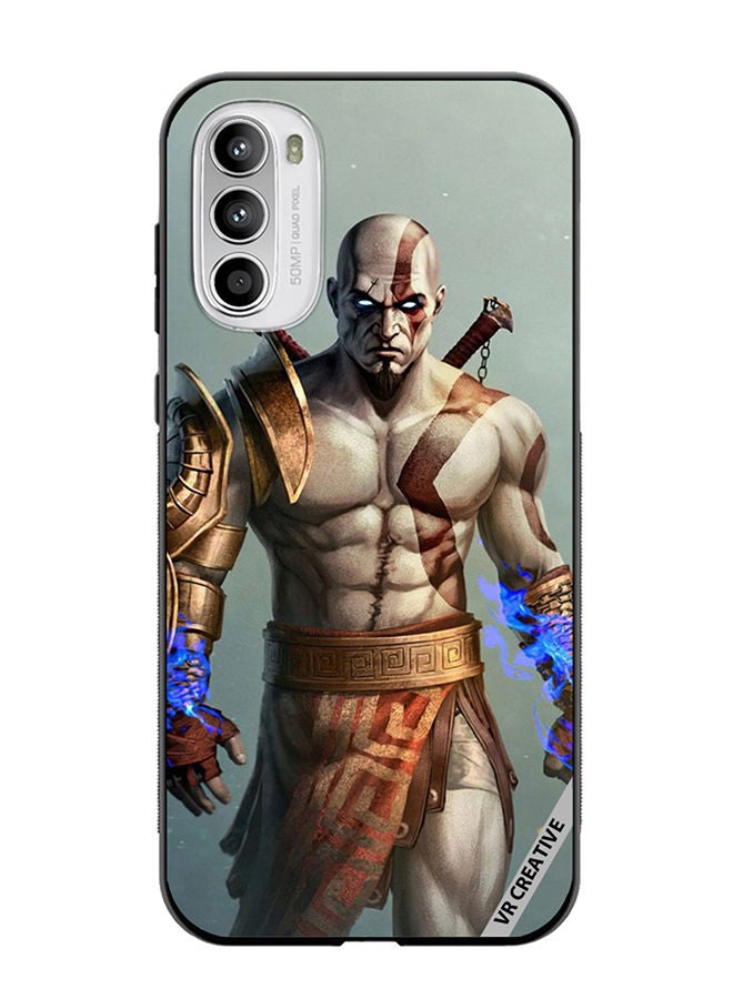 VR CREATIVE Protective Case Cover For Motorola Moto G82 Young Kratos Design Multicolour - Image 1