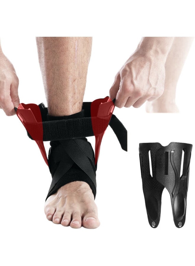 Chidong Clamping Board Ankle Brace, Sprain Ankle Fracture Rehabilitation Sports Protection, Single Piece, Black, One Size Fits All - Image 1