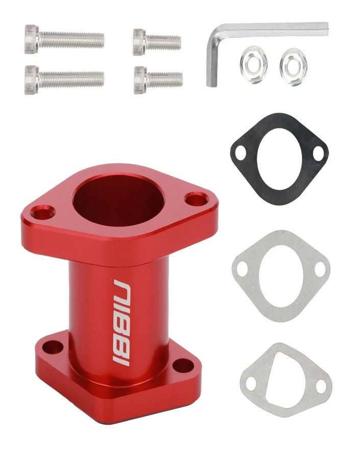 NIBBI Predator 212 intake manifold,for Coleman ct200u bt200x,Predator 196cc 250cc 420cc Performance Parts,Coleman Go Kart kt196 Mini Bike (Red) - Image 1