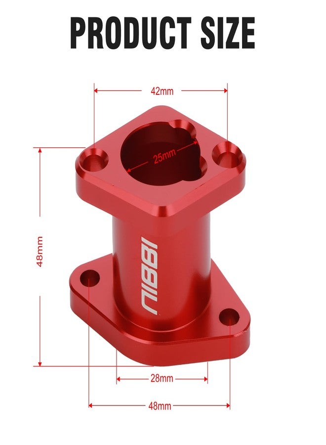 NIBBI Predator 212 intake manifold,for Coleman ct200u bt200x,Predator 196cc 250cc 420cc Performance Parts,Coleman Go Kart kt196 Mini Bike (Red) - Image 3
