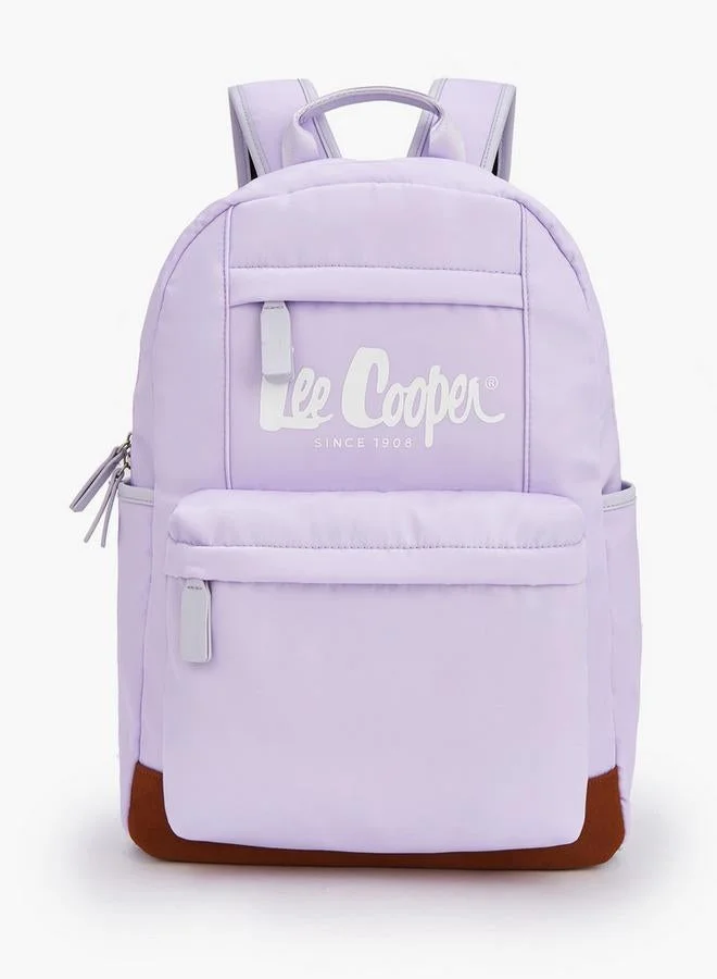 لي كوبر Solid Backpack With Adjustable Shoulder Straps