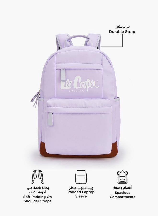 Lee Cooper Solid Backpack With Adjustable Shoulder Straps - Image 3