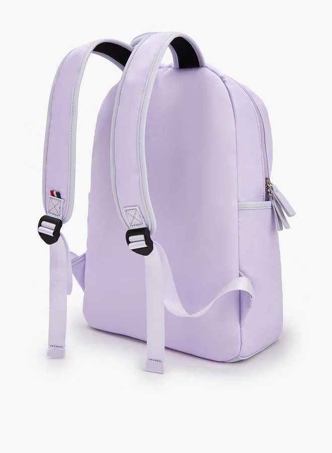 Lee Cooper LILAC Solid Backpack With Adjustable Shoulder Straps  | Best Price UAE