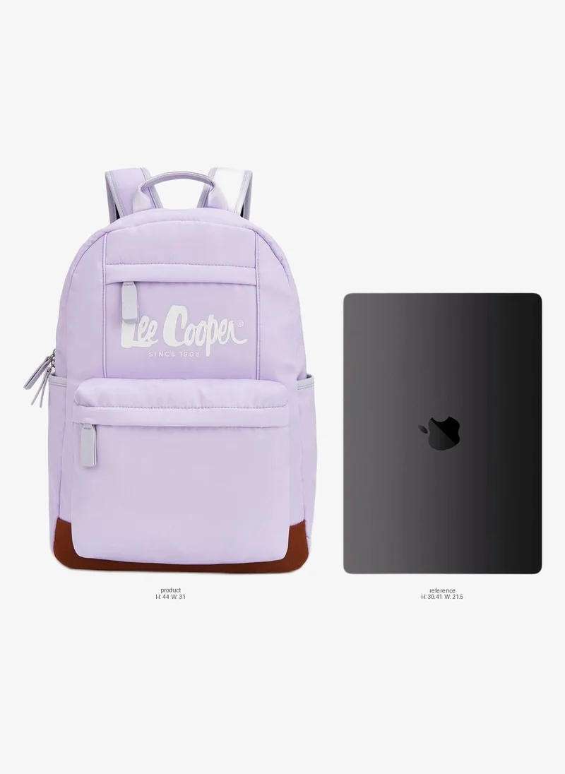 لي كوبر Solid Backpack With Adjustable Shoulder Straps