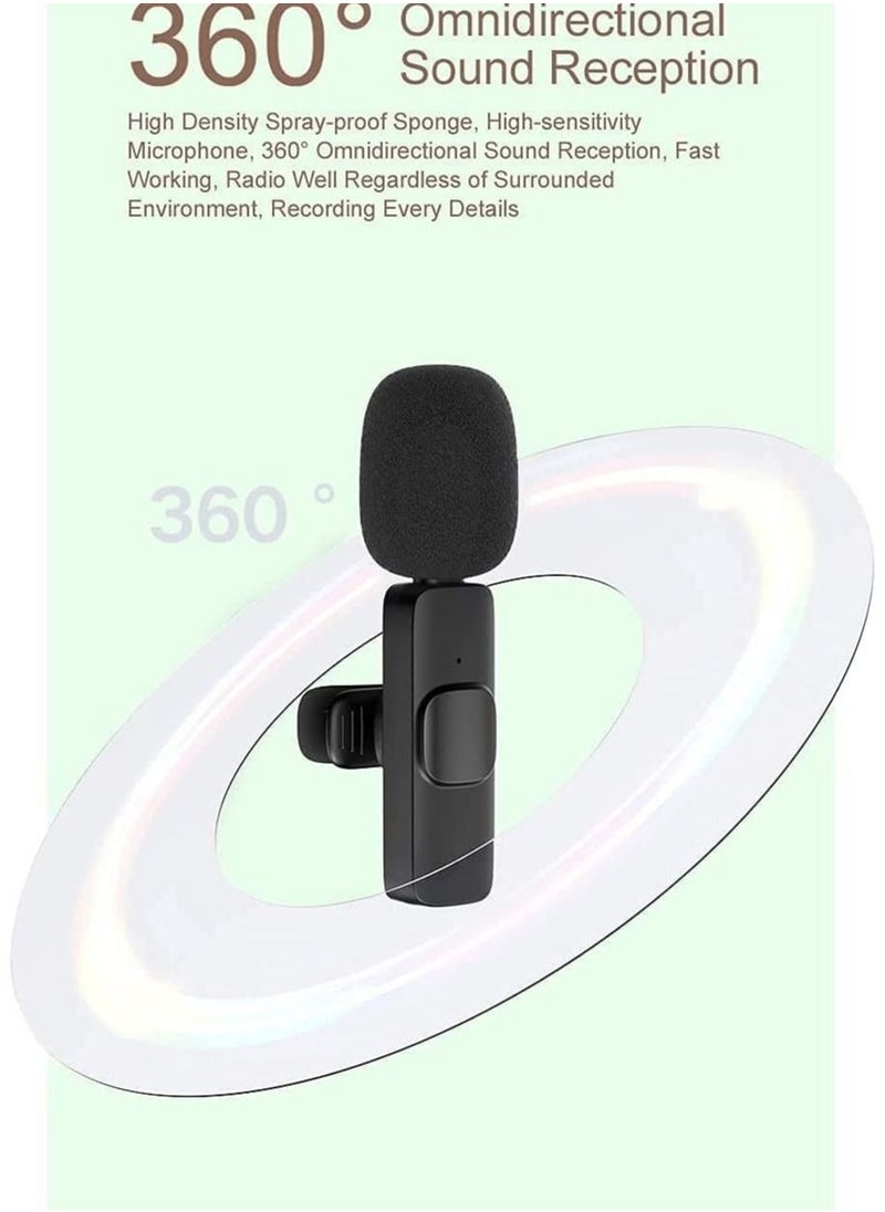 Generic - Wireless Lavalier Microphone for Smartphone Plug-PlayYoutubers,Facebook Live Stream,Vloggers,Interview,Auto-syncs Clip-on Lapel Mic for PC (NO APP or Bluetooth is Needed) - Image 1