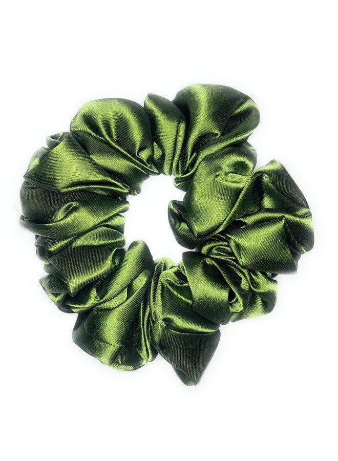 G1 G 1 Luxury Satin Scrunchies for Women/girls - Mehendi Scrunchies | Anti hair breakage, Quality Tie Elastic (Multi Soft) | Size XL | Pack of 2 - Image 1