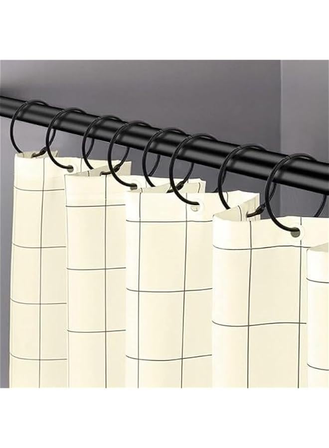 FYLX 24  Shower Curtain RingsRust Proof Shower Curtain Hooks for Bathroom for curtainsloose leaforganizing tools key rings scrapbook photos  - Image 2