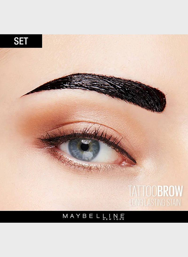 MAYBELLINE NEW YORK Brow Tattoo Peel Off Tint Dark Brown