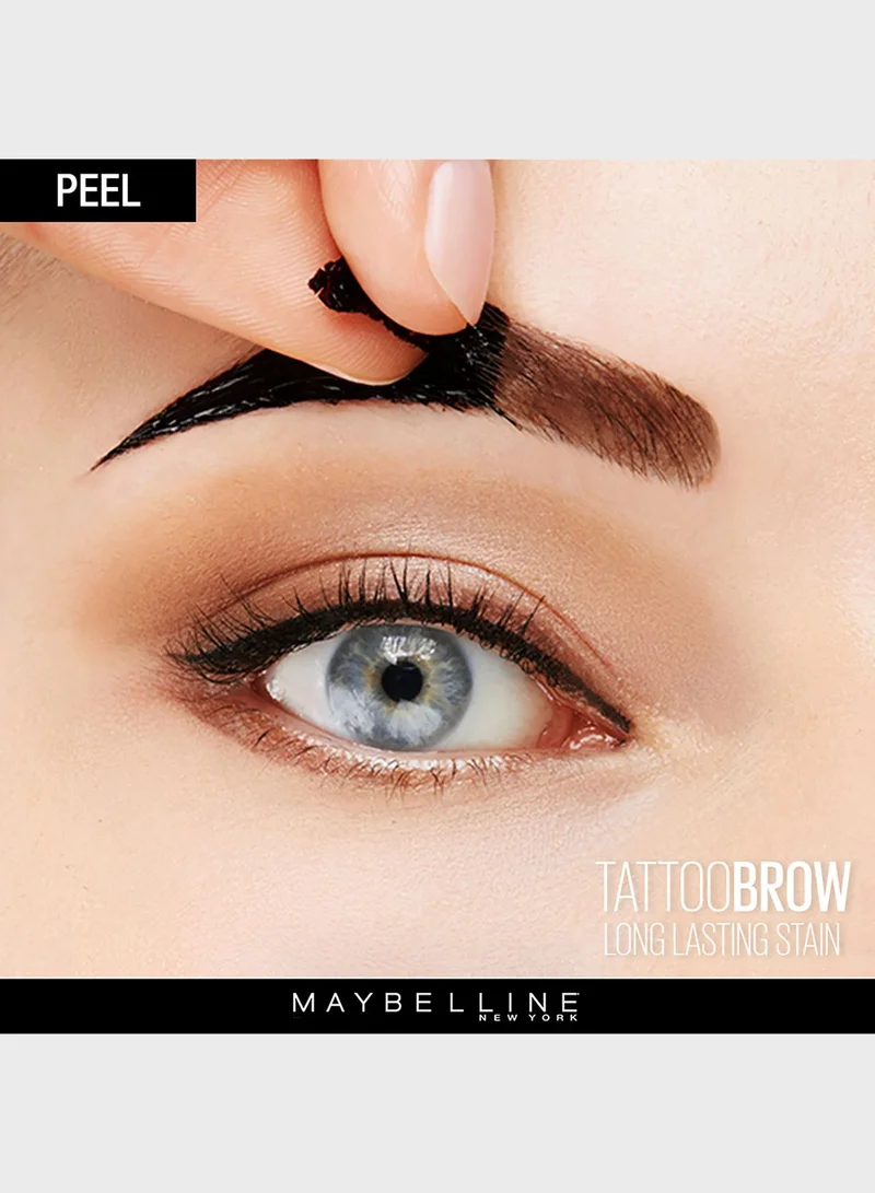 MAYBELLINE NEW YORK Brow Tattoo Peel Off Tint Dark Brown