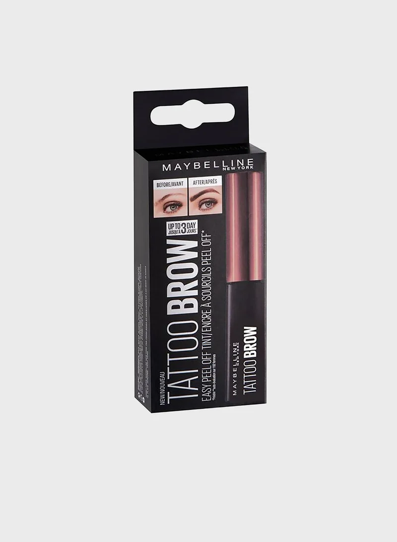 MAYBELLINE NEW YORK Brow Tattoo Peel Off Tint Dark Brown