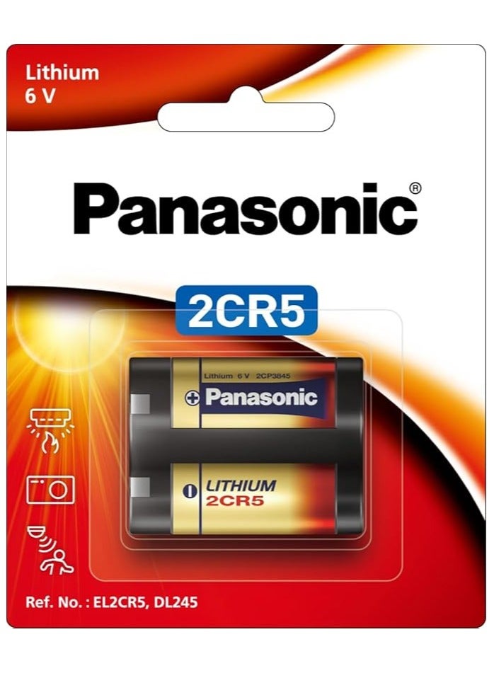 باناسونيك 1-Piece Panasonic 2CR5 Lithium 6V Battery  - Image 1