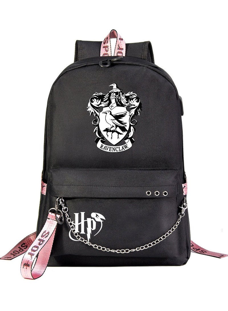 Harry Potter Cartoon Printed Youth Large Capacity Men's and Women's Shoulders