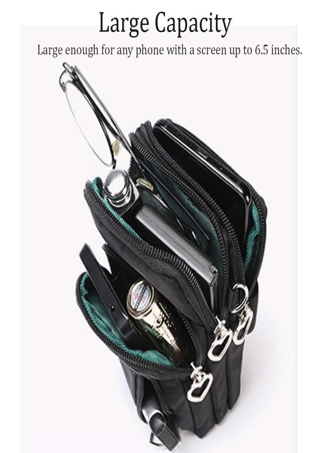 WATACHE Outdoor Sweat-Proof Running Armbag Cross-Body Shoulder Casual Wallet Purse Crossbody Bag Gym Fitness Cell Phone Key Holder for iPhone 13 12 Pro Max Xs Max/Xr,Galaxy Note 10, P30 Pro,Black - Image 2