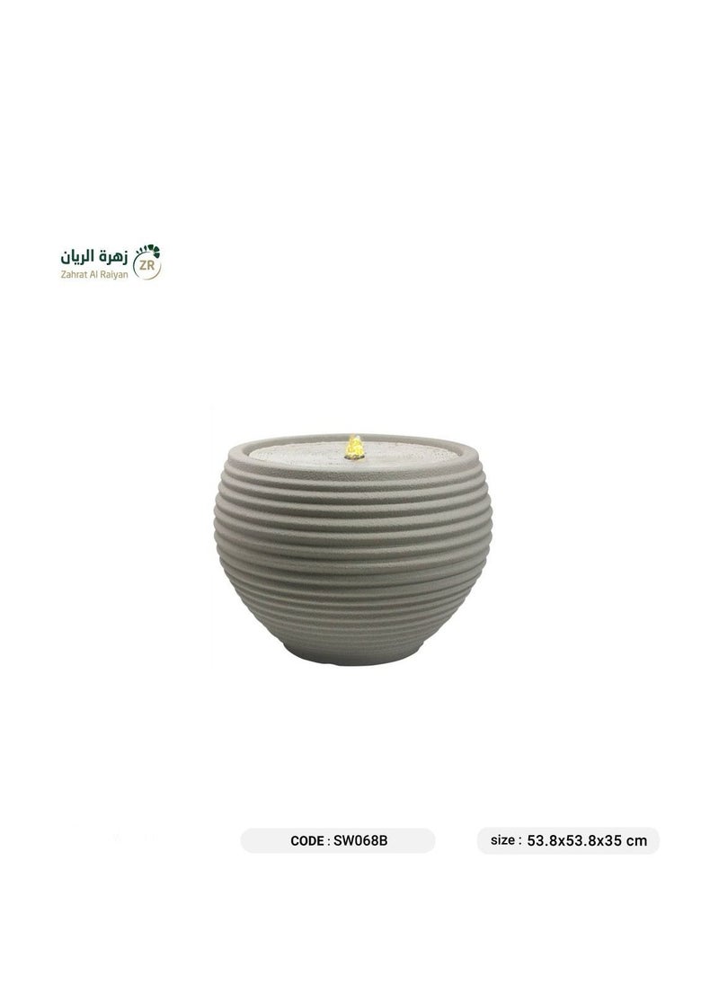 Zahrat Al Raiyan circular basin shaped fountain made of high density polyethylene 