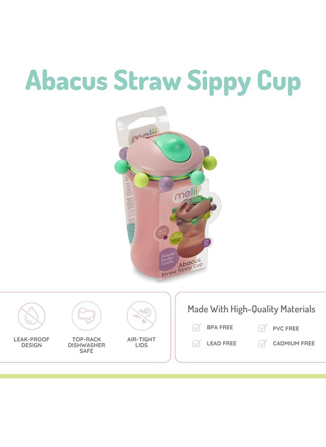 melii Abacus Sippy Cup 340 ML, Pink  - Image 4