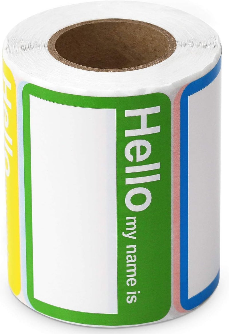 Methdic 5 Colors (Hello My Name is) Name Tags Stickers 400 Labels for Office, Meeting, School, Teachers and Mailing - Image 4