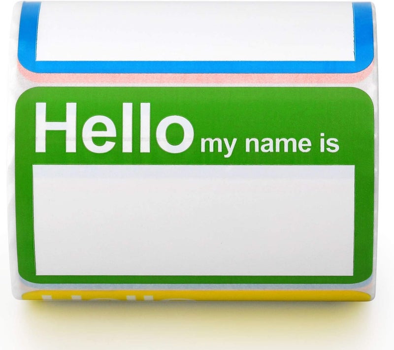 Methdic 5 Colors (Hello My Name is) Name Tags Stickers 400 Labels for Office, Meeting, School, Teachers and Mailing - Image 5