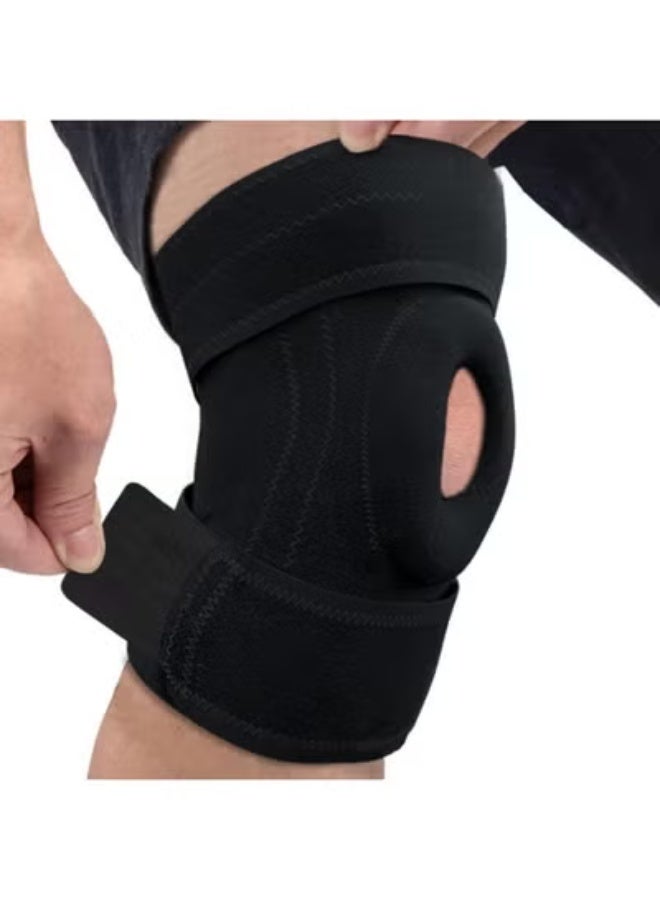 Flexible Neoprene Knee Support Brace - Professional Joint Stabilizer for Pain Relief & Injury Prevention - Adjustable & Breathable for Daily Use - Image 1