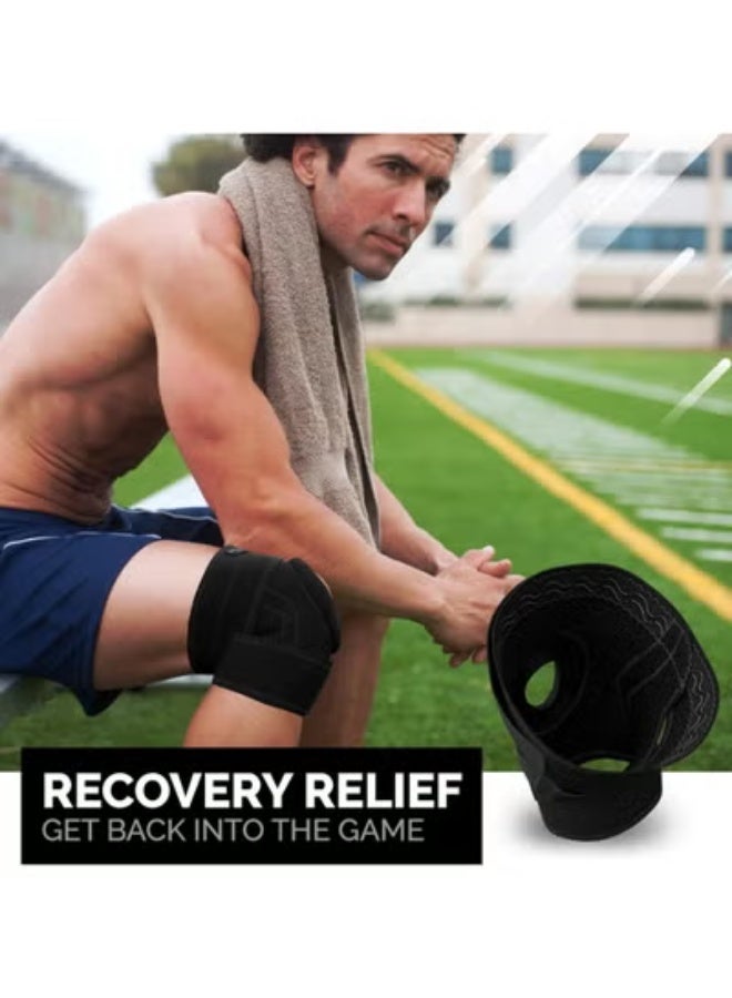 Flexible Neoprene Knee Support Brace - Professional Joint Stabilizer for Pain Relief & Injury Prevention - Adjustable & Breathable for Daily Use - Image 3