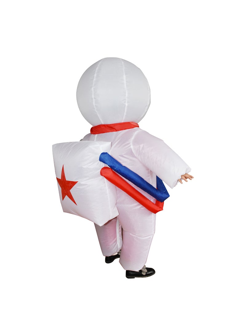 Astronaut Shape Inflatable Costume for Festival include a Blower and Battery Case,Space Man Costume for Dress Up Party,Funny Blow up Pretend Toy Costume for Party Suitable 90-140cm Height - Image 5