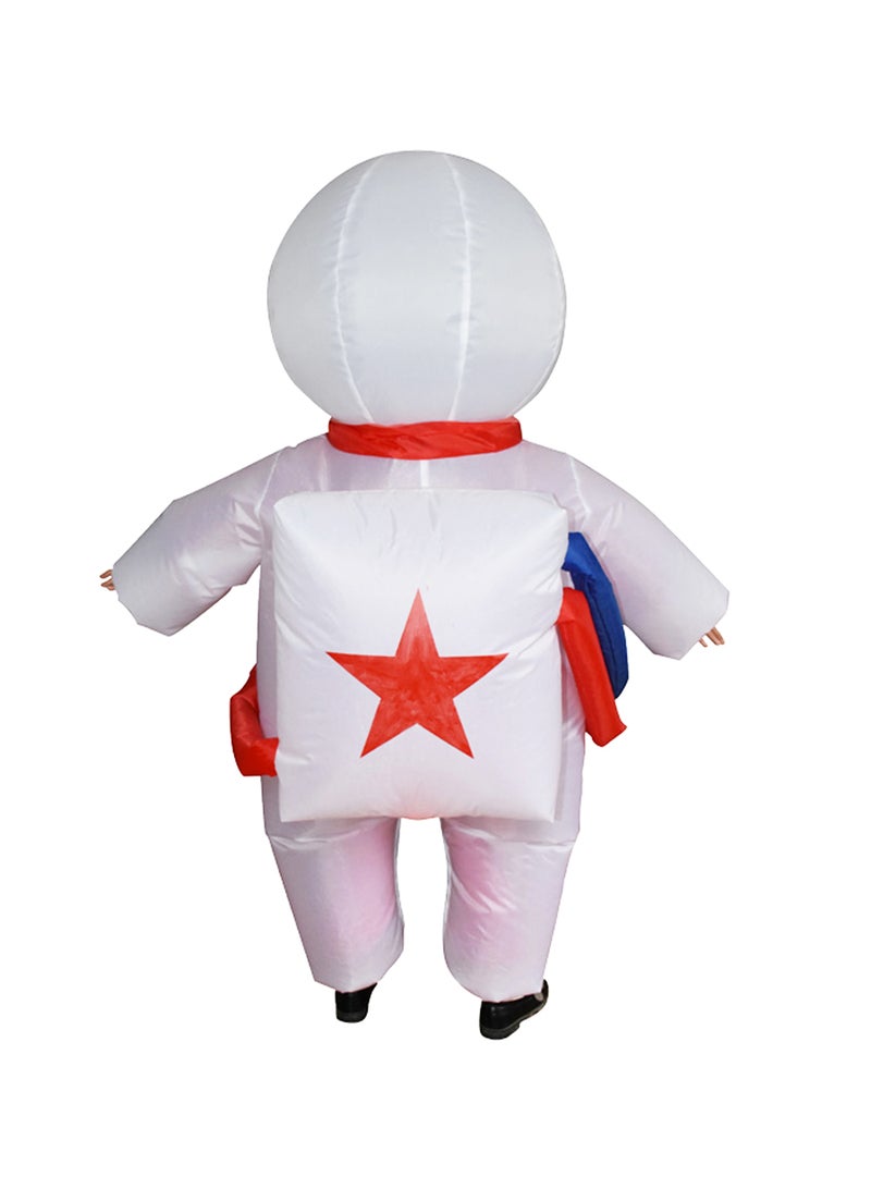 Astronaut Shape Inflatable Costume for Festival include a Blower and Battery Case,Space Man Costume for Dress Up Party,Funny Blow up Pretend Toy Costume for Party Suitable 90-140cm Height - Image 3