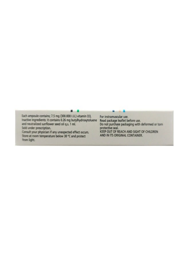 Deva - Devit-3 I.M. Ampoule – 3000,000 I.U./ml Vitamin D3, 1 Ampoule - Image 1