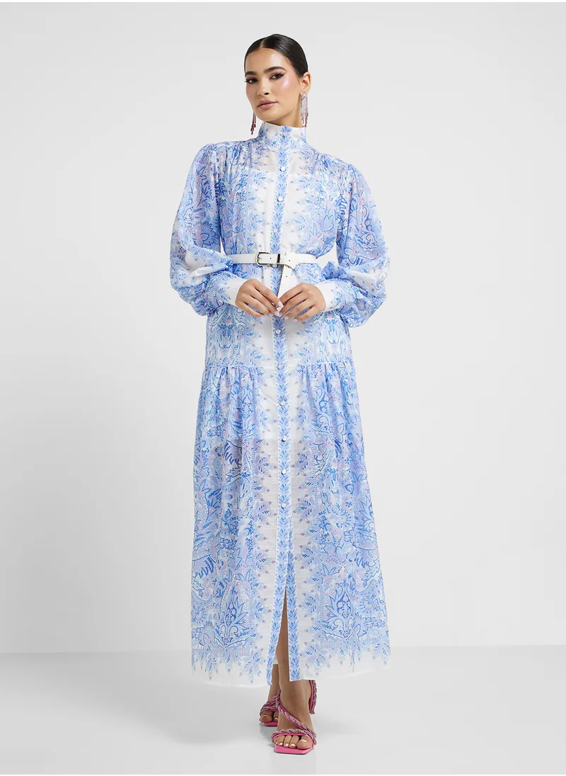 Khizana Abstract Print Dress