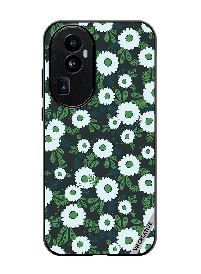 VR CREATIVE Protective Case Cover For Oppo Reno 10 Pro Plus Floral Pattern Based On Traditional Folk Art Ornaments Design Multicolour - Image 1