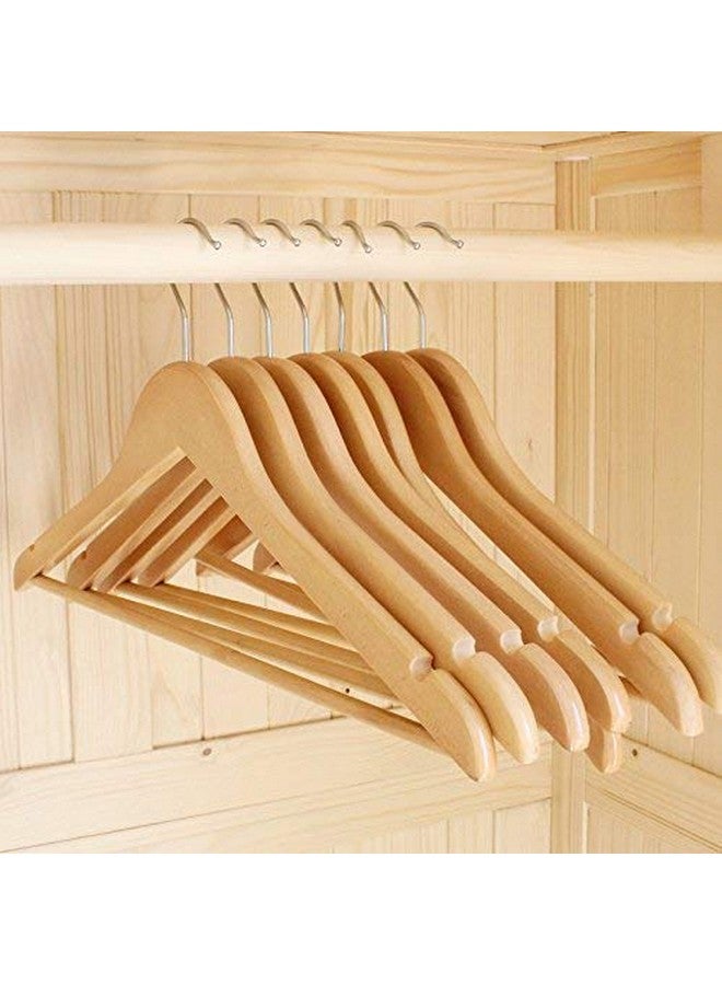 ZEPOLI ZEPOLI Wooden Hangers, Solid Wood Shirt Hangers,Dress Coat Jacket Clothes Hangers,with Extra Smooth Finish, 360 Degree Swivel Hook (Pack of 70, Beige)  - Image 3